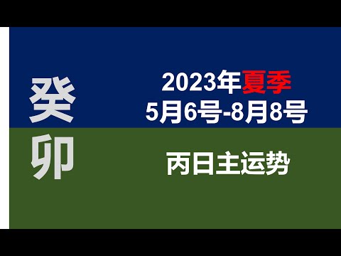 2023夏季（5/5-8/6）丙日主运势