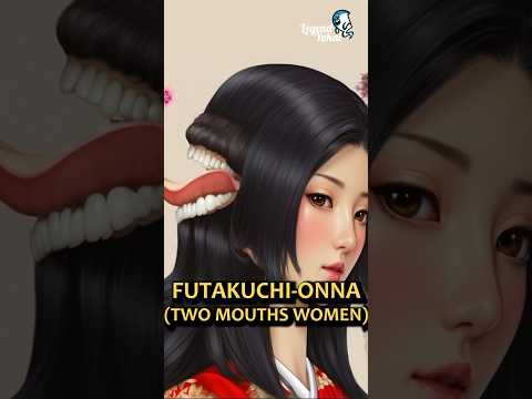 Legend Yokai - Futakuchi-Onna (Two Mouths Woman) Origins #scarystories  #shorts  #mythology