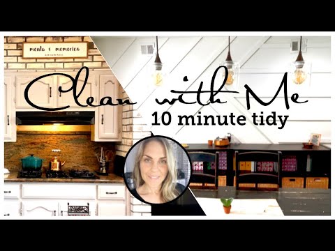 Clean with me 2021 | 10 minute tidy kitchen | After Dinner Cleaning