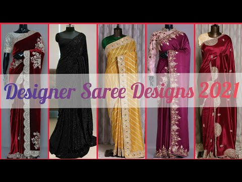 Latest Designer Saree Design 2021 || Pakistani Party Wear Saree || Fashionista Fairy.