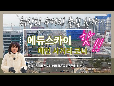 (시선집중!)평택고덕국제신도시 상가 최상의 주거지 중심상업지 에듀스카이 평택국제학교/아마존여전사TV/☎010-6638-6807