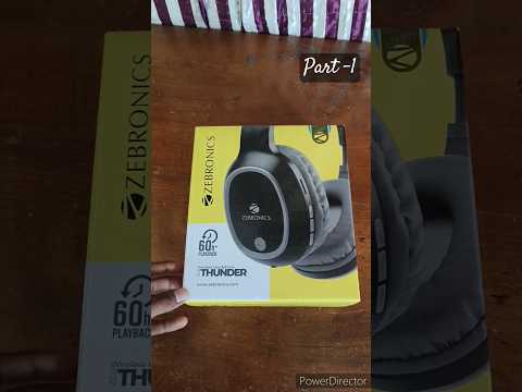 Head phone unboxing #zebronicszeb Thunder #ytshort #nujoom