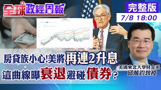 【全球政經周報】房貸族高利率至少到2025年!美示警今明2年不降息.再連續式升息原因 這曲線創40年最嚴重!經濟衰退逼近?股市瘋漲變盤?可否進場買債券?20230708 @中天財經頻道CtiFinance