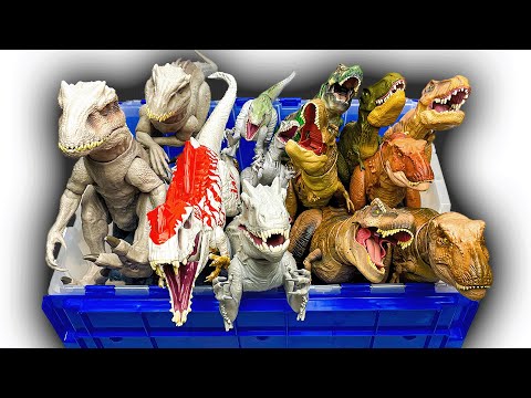 HUGE Faceoff: T-Rex vs. Indominus Rex Dinosaur Collections | Indominus Rex, T-Rex & More!