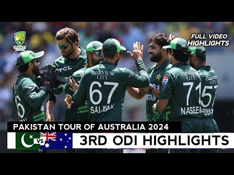 Pakistan vs Australia 3rd ODI 2024 Full Match Highlights | PAK vs AUS 3rd ODI Full Highlights 2024