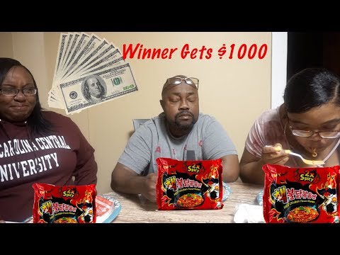 My Family Attempts The 2X Spicy Noodle Challenge | Winner Gets $1000 | Southern Smoke Boss