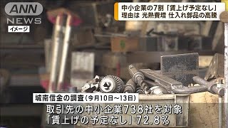 城南信金が調査　中小企業の7割「賃上げ予定なし」(2023年1月20日)