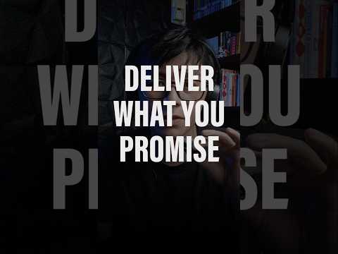 Deliver What You Promise | Brand Design Tip No. 22 #branding #branddesign