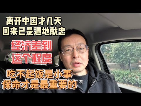 离开中国才几天 回来已是遍地献忠|经济差到这个程度 吃不起饭是小事 保命才是最重要的