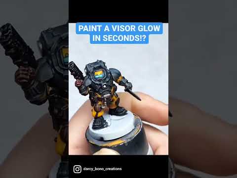 How to Paint Leagues of Votann Visor Glow Effect in 30 seconds.