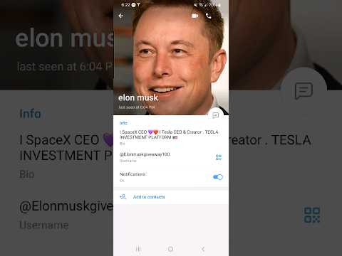 Someone impersonated Musk on Telegram电报上有人冒充马斯克 #马斯克