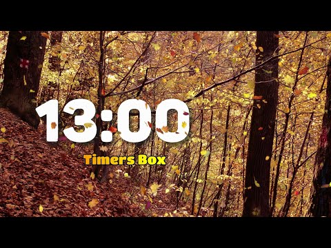 13 Minute Autumn Fall Timer 🍂 Relaxing Nature Cozy Ambiance 🍁