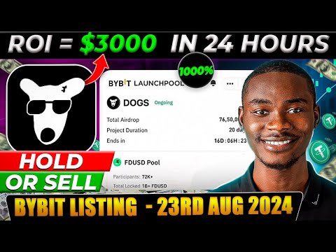 Dogs Withdrawal | Here Is How I’ll make $3,000 With dogs on 23rd August with Bybit spot trading