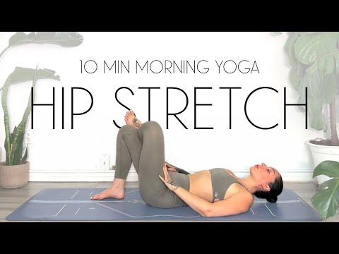 10 Min Morning Yoga Hip Stretch for Tension Relief (DAY 5)