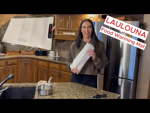 LAULOUNA Food Warming Mat, even heated and space saving! #foodwarmer #warming #warmer