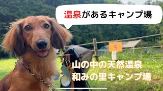 【犬連れキャンプ】山の中の天然温泉 和みの里キャンプ場