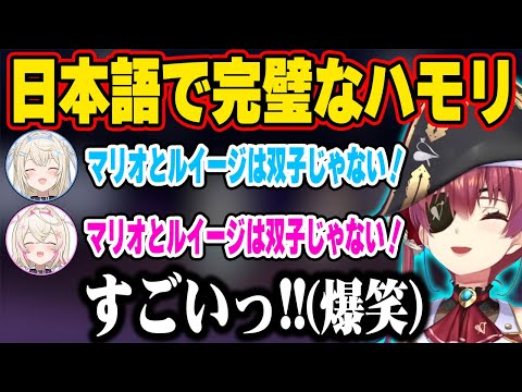 長文の日本語で完璧なハモリを魅せるフワモコに爆笑する船長w【ホロライブ 切り抜き/宝鐘マリン/フワワ・アビスガード/モココ・アビスガード/ネリッサ・レイヴンクロフト/日本語翻訳】