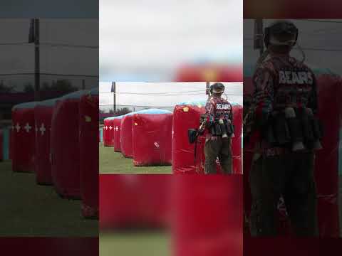 It's almost cartoonish the way they were peeking each other 😂 | Paintball 1vs1 | Hormesis #shorts