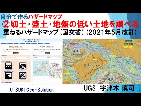 自分で作るハザードマップ②　切土･盛土･地盤の低い土地を調べる「重ねるハザードマップ(国交省)」(2021年5月改訂)