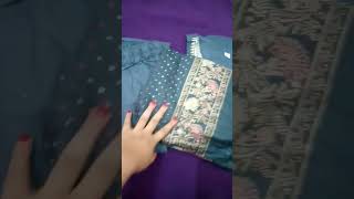 meesho unboxing cotton anarkali kurti set