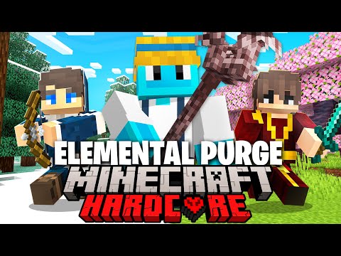 100 Players Simulate an Elemental Purge in Minecraft...