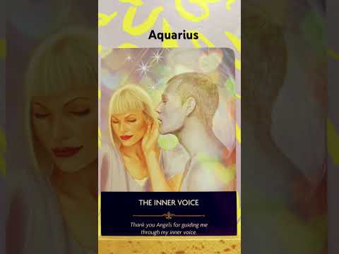 Aquarius / The Angels are now ready to bring you guiding thoughts and feelings and inspiring words