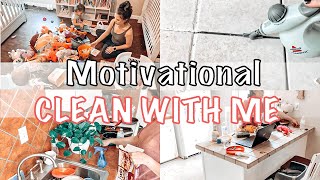 MOTIVATIONAL CLEAN WITH ME | PRODUCTIVE CLEANING MOTIVATION | MESSY HOUSE CLEANING