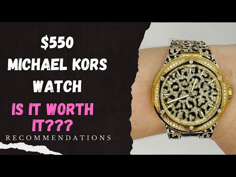 $550 MICHAEL KORS OVERSIZED LENNOX ANIMAL PAVÈ LEOPARD WATCH REVIEW