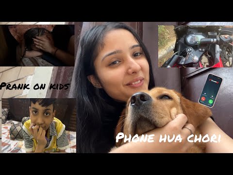 Prank on kids😅😂|Radhey ka phone hua chori| Bhumika sethi #vlog #prank