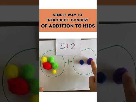 Teach Addition to Preschool kids #preschoollearning #preschoolactivities #preschoolmath #preschooler