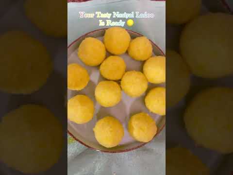 Basant Panchmi Special Nariyal Ladoo 🌕 | Like | Share | Subscribe | #shortsfeed #basantpanchami