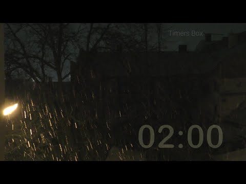 Reset Your Mind: Night Snow Scene 🌒 and Silent 2 Minute Timer with Silent Alarm