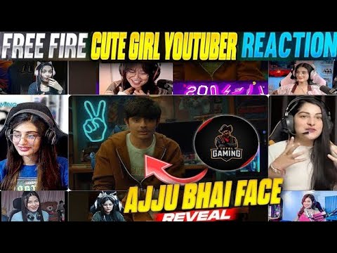 All Girls YouTuber🔥 Reacting🥰|| In A Face Reavel Of 😎@TotalGaming093  #freefirevideo#india