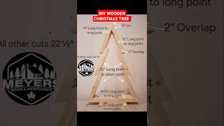 DIY Wooden Christmas Tree free Plans #diy #woodwork #diyproject #diywoodworking #christmasdecor