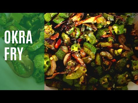 Simple Okra Fry#recipe #okra #foodblogger #youtuber #okrarecipe