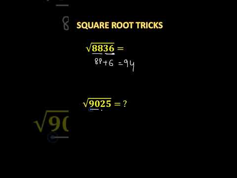 Shortcut tricks #67 square root #rrbalp #rrbalp2024 #mathstricks #viral #easymaths #aptitude