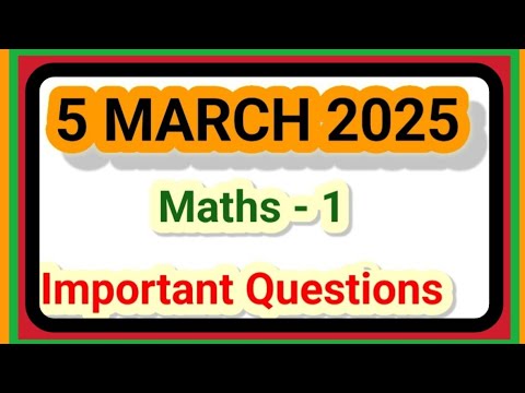 10th math board pepar 5march 2025 दहावी गणित बोर्ड पेपर 2025 #10th_math_board_paper #10th_mat#ssc