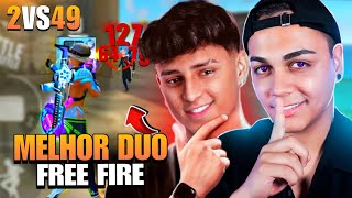 ESSA DUO É INFALÍVEL NO FREE FIRE VEJAM - FREITAS JOGANDO FREE FIRE COM NOBRU SOLO RANKING