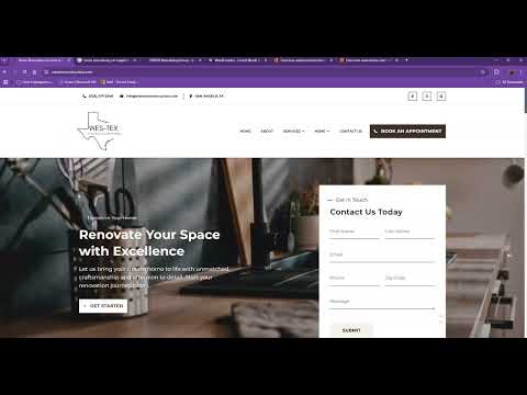Website Analysis Video for Wes Tex Construction & Remodeling