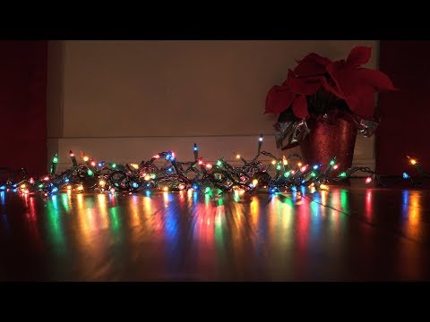 CHRISTMAS LIGHTS in 4K with MUSIC