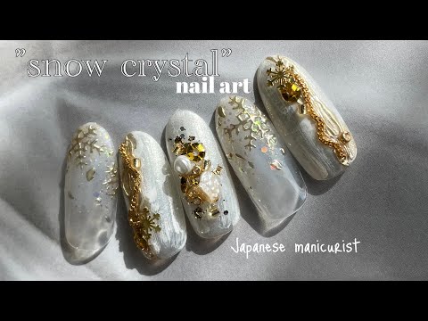 【Nail】“snow cryrtal”nail art /雪の結晶ネイルアート