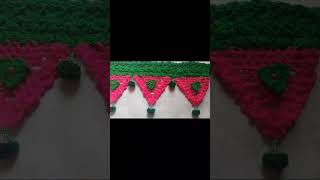 #shorts beautiful and easy toran design crochet toran design jhalar new design