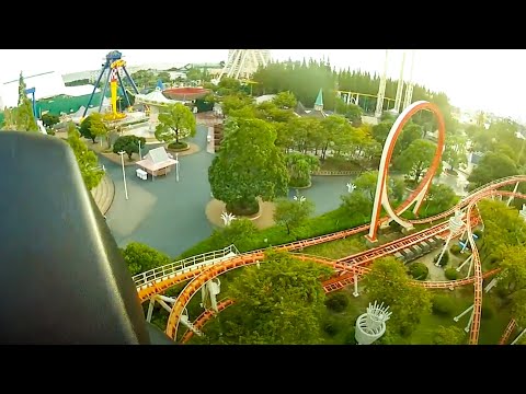 Looping Star POV (ルーピングスター), On-Ride Point of View, Nagashima Spa Land (ナガシマスパーランド), Japan