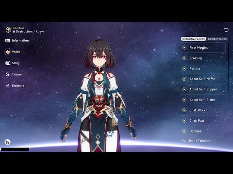 XUEYI ALL VOICE LINES (ENGLISH)