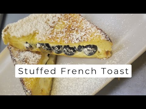 Blueberry and Cream Cheese Stuffed French Toast | How to make stuffed french toast