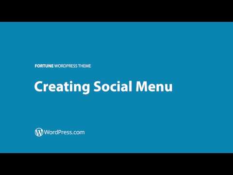 Fortune WordPress Theme: Creating Social Menu