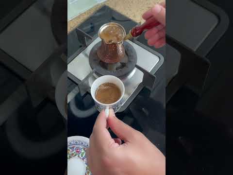 How to make Turkish coffee at home #sandcoffee #coffee #turkishcoffee #kahve #土耳其咖啡