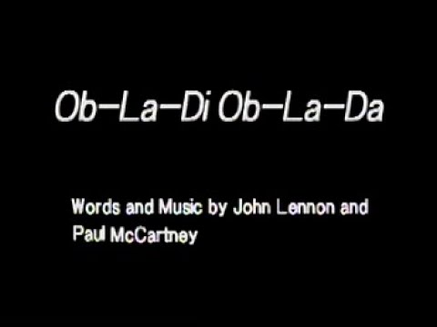 Obladi Oblada - Popularized by The Beatles (Karaoke Video/Stereo LR)