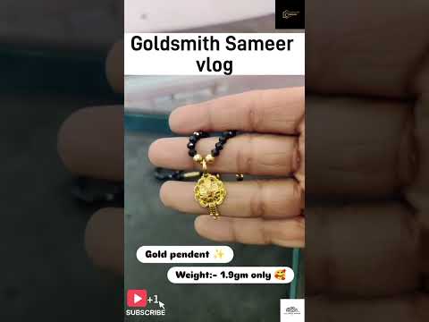 Gold pendant.|| 22kt gold pendant.|| Weight and price.|| #short