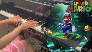 超级马里奥兄弟 海底世界 水下关卡 Super Mario Bro. Underwater Background Music 钢琴版